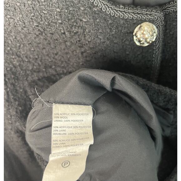 rtr $595 Derek Lam Collective Tweed Black Jacket Sz 42 /6 marled preppy blazer - Picture 4 of 5